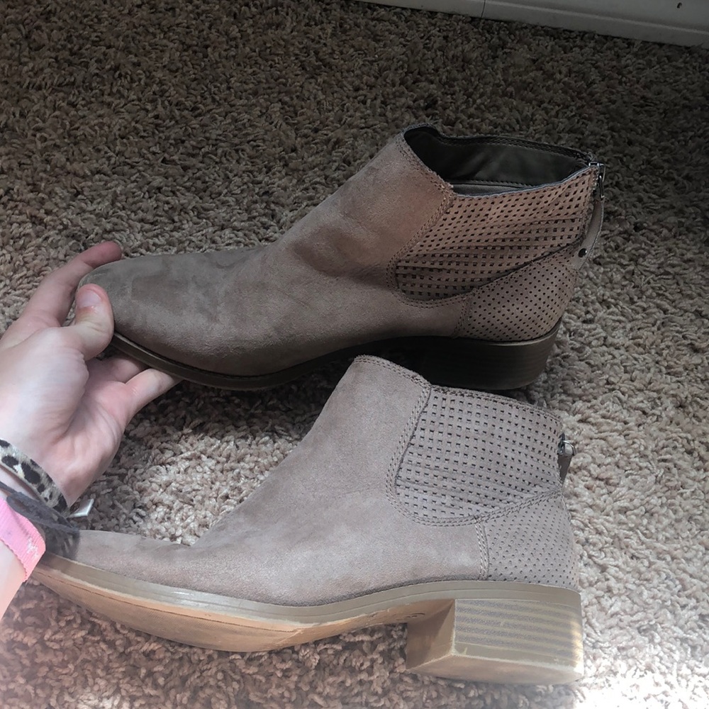 Beige booties
